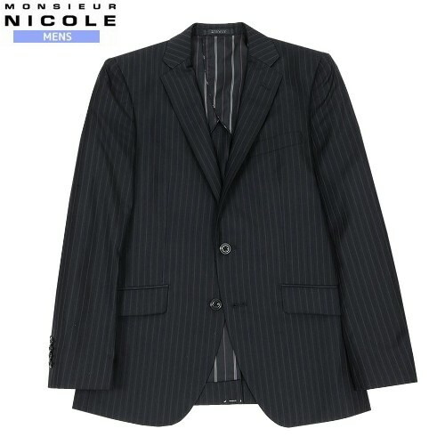 ★美品★ MONSIEUR NICOLE アンコンジャケット ニット ストライプ imgrc0084465705.jpg