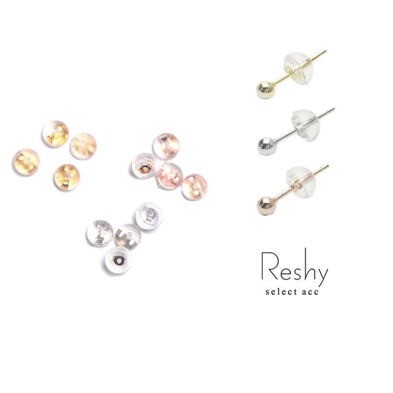 楽天市場】K18 k14WG ピアスキャッチ 片耳売り W lock catch ダブル