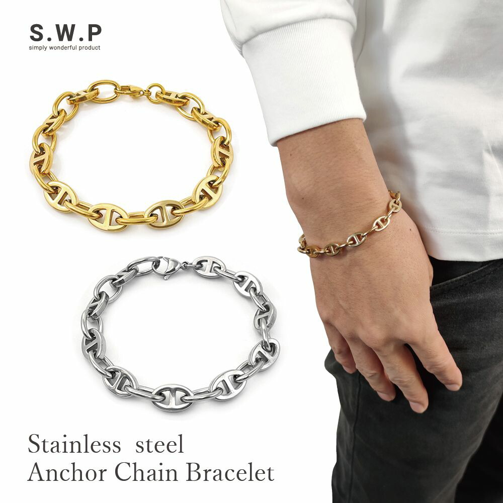 楽天市場】ステンレス ロープチェーン ブレスレット シルバー