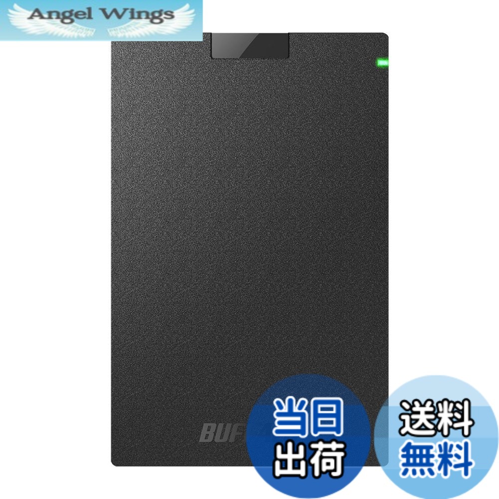 【貨物輸送無料】BUFFALO USB3.1(Gen.1)相応う 携帯型HDD 標準尺度青写真 固定ディスク-PCGU3-Aつづき物 色：黒いこと、大きさ：2.0肺結核