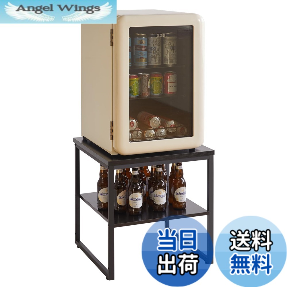 【貨物輸送無料】Aibiju サイドテーブル 四角四面 電気冷蔵庫仕合わせ 色：黒いこと、大きさ：抽き出しなし