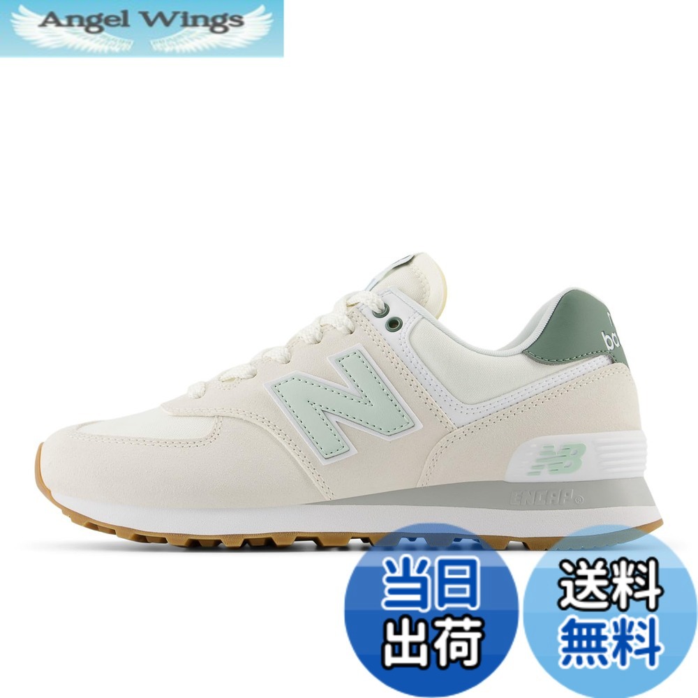 【送料無料】new balance(ニューバランス) レディース WL574スニーカー[旧品]スニーカー 色：CGR(WHITE/GREEN)、サイズ：24.0 cm B｜Angel Wings