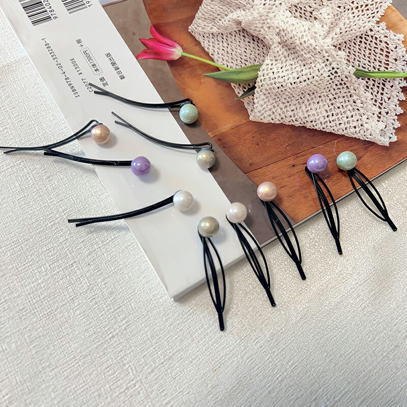 【楽天市場】ヘアクリップ ヘアピン【2ヶ】キュート ヘアアクセサリー ヘアーピン 髪留め ヘアアレンジ シンプル パッチンどめ 子供 女の子