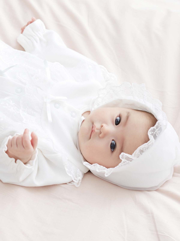 楽天市場 ベビー服 綿ポンチドレス 帽子セット セレモニードレス 日本製 新生児 赤ちゃん ベビーウェア 新生児 男 女 低出産体重児 スモール ベビー 40 50 小さい ウェルカムドレス 退院着 出産準備 フォーマル お宮参り 退院 写真撮影 百日祝い 誕生祝い 未熟児 早産