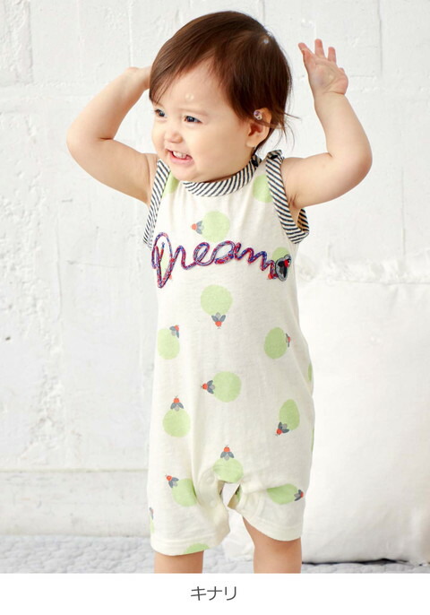 楽天市場 Bitz 蛍ドット柄ノースリーブロンパース蓄光プリント 夏 ベビー服 赤ちゃん 男の子 女の子 ロンパース かわいい 綿 エンジェリーベ 服 マタニティ授乳服ベビー Angeliebe