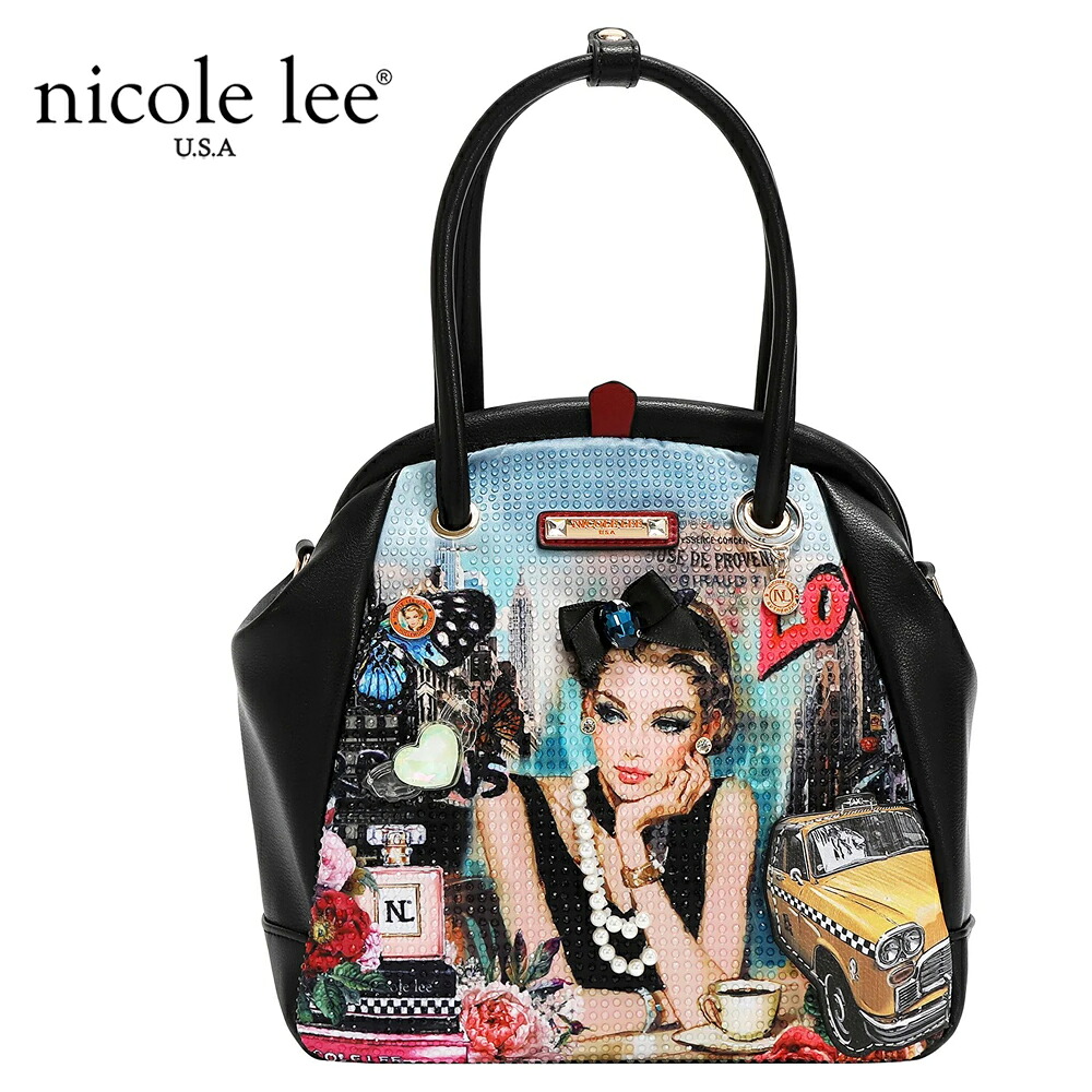 2026新作 物量制限事項 NICOLE LEE ニコールリー SI17446 SABINA IMAGINES FRAME SHOULDER BAG ニューヨーク州  枠組み ショルダーバッグ  キラキラ 通い通学 鞄 ダイヤモンドカラーストーン 珠玉ビジュー ハンドバック 古典派音楽鉄道車両 夢見鳥 成年者かっこいい 2WAY 肩先