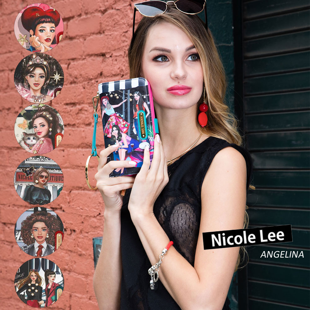 人気 代 二つ折り 21数量限定 Nicole レディース財布 ストラップ付 アニメ バッグ 財布 ニコールリー 財布 ケース Rfidブロッキング機能搭載ビーガンレザー Angelina カード入れ Prt6700 レディース ブランド さいふ レザー 30代 Lee Nicolelee アニメ おしゃれ