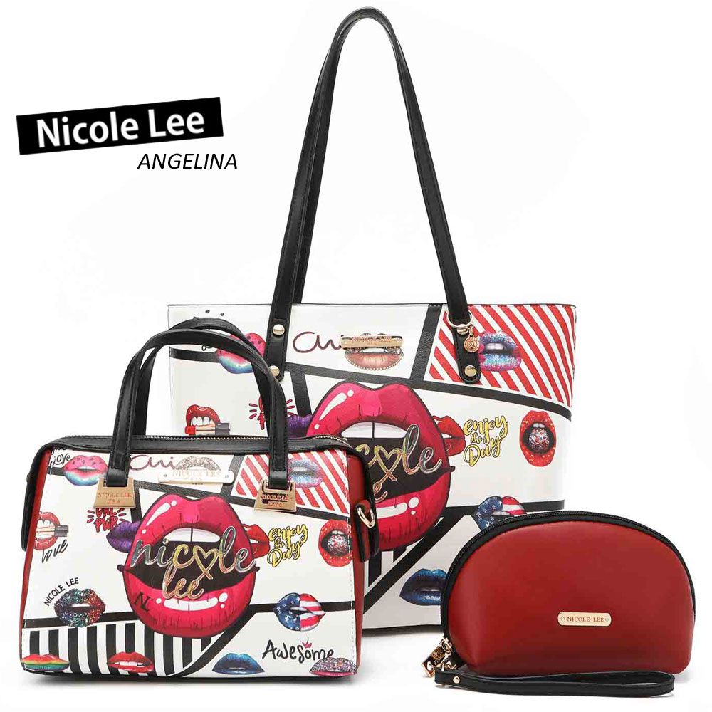 全商品オープニング価格特別価格 楽天市場 3 6新入荷 21ss 数量限定 Nicole Lee ニコールリー Set レディース ３点セット トートバッグ スモールバッグ マルチポーチ Sugar Lips ビーガンレザー ヴィーガン 人気 おしゃれ ブランド バック 30代 40代