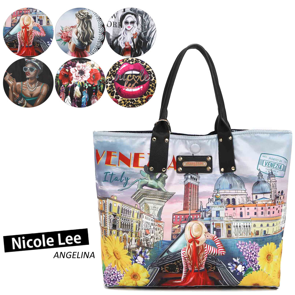 高質で安価 楽天市場 4 22新入荷 21ss新作 数量限定 Nicole Lee ニコールリー P レディース リバーシブル トート バッグ メタリック イラストアート バッグ ビーガンレザー ヴィーガン 30代 40代 代 春夏秋冬 白 ナイロン ロゴ 大きめ エコバッグ Angelina