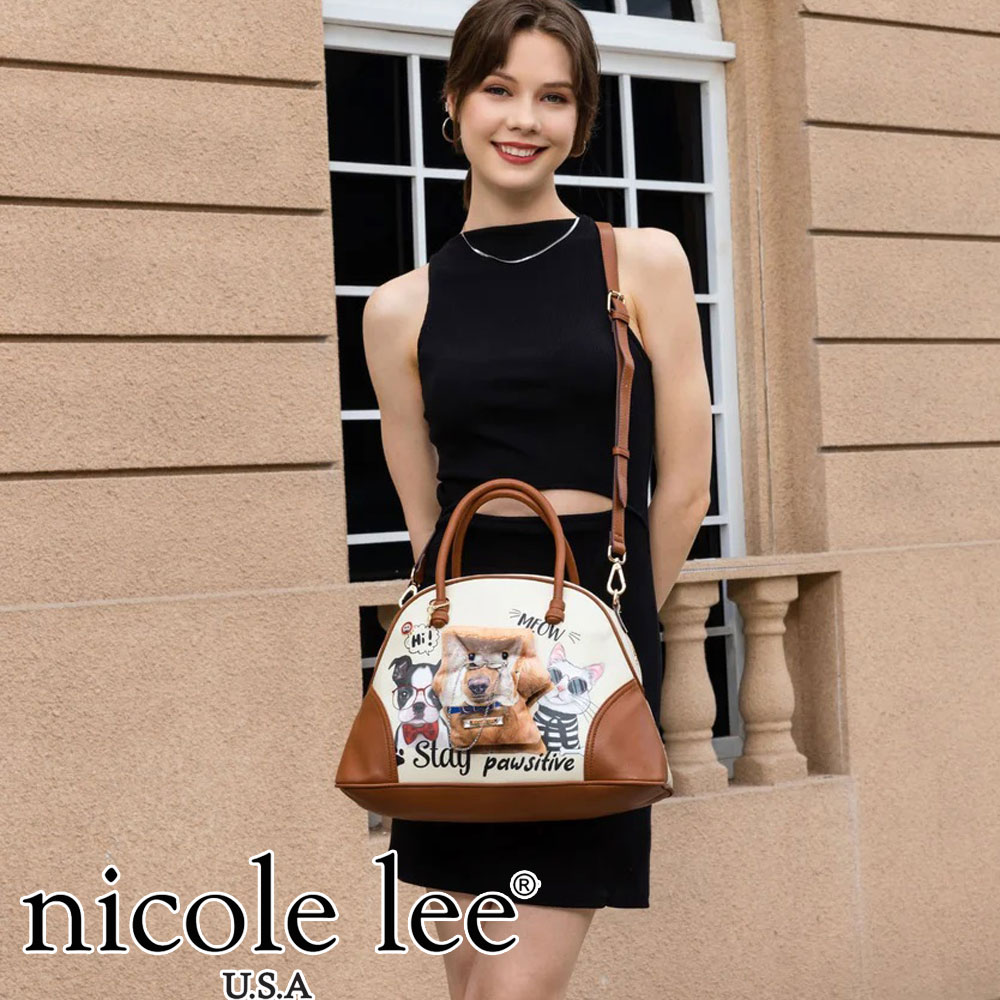 寸法押さえる NICOLE LEE ニコールリー BB17039 BIG BROTHER レディース ミニ豆の町 肩肉 ハンドバック 好いたらしい 外国でブランド名 うしろ側  ニコルロバート・エドワード・リー 犬 猫 フレンチブルドッグ 飼い犬 猫 柴犬 ふわふわ座布団紋章付き添い人 ぬいぐるみ わんお父ちゃん 私立探偵