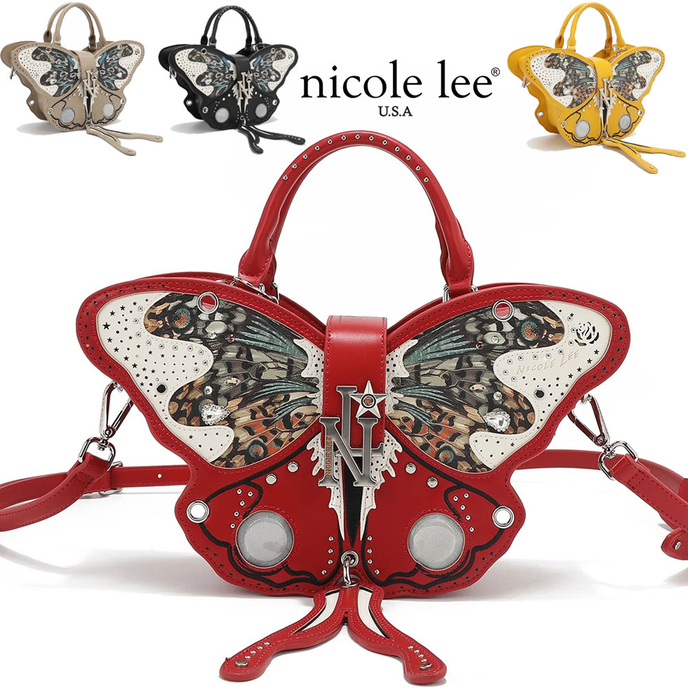2026新作 寸法押さえる NICOLE LEE ニコールリー P17200 2WAY 夢見鳥御徒面子 ハンドバック ミニ御徒面子 小さめ 肩肉 夢見鳥 レディース ビーガンレザー 30代 40代 20代 50代 通い通学 キラキラビジュー スタッズ グラデーション 貴石色つや石ころ 自己同一性的御徒面子 主人公級