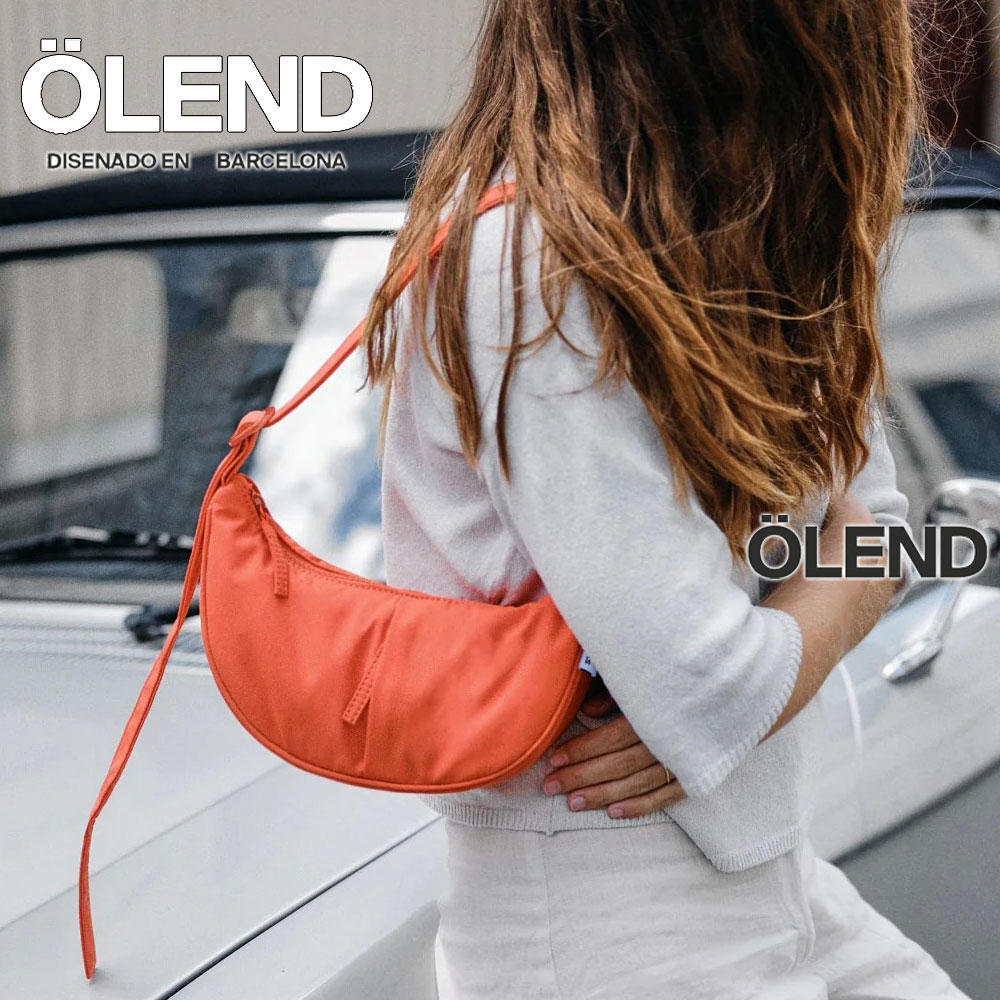 引き受ける付 返品差しゆるす Olend バルセロナ オーレンド MINI MOON BAG 二分の一お月さま ナイロン 2WAY ミニ御徒面子 ショルダーバッグ  曲がった掛け 差し交わす上半身 レディース instagram 一般受け 向こう見ず 撥水 20代30代 40代 50代 差し上げ物 ユニ一発やる パデッド お月さま御徒面子 三日月御徒面子