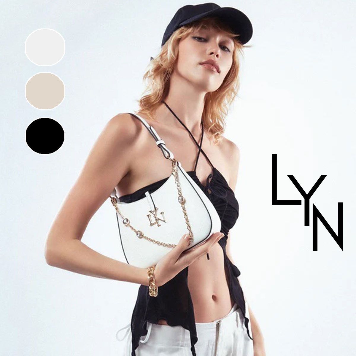 LYN Infinite 携帯バッグ チェーン ミニポーチ ロゴ 2WAY imgrc0092709990.jpg