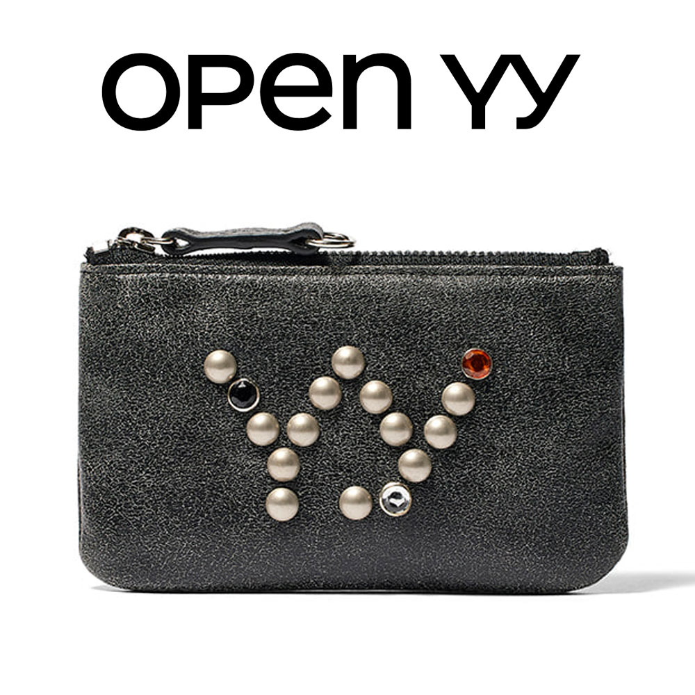 2026新ブランド名！引き受ける付 返品差しゆるす  OPEN YY オープンワイワイ 日本 置き目品  未入荷ブランド名 YY STUDCHAINWALLET カウなめし革 牛皮 チェーンウォレット 合切袋 スタッズ ユニ一発やる 黒いこと 外国で模範例 通い通学 20代 30代 40代 50代 韓国 インスタ お紙入れ 胴締め繰り返し
