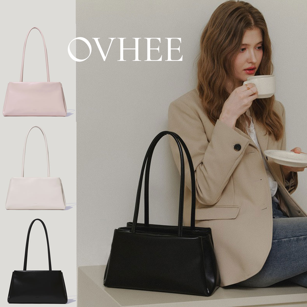 2026新ブランド!保証付 返品OK OVHEE オヴェイ 日本 正規品 日本未入荷ブランド Rian Shoulder Bag ボストンバッグ ショルダーバッグ ハンドバッグ レトロクラシカル 通勤通学 20代 30代 40代 50代 韓国 インスタ ビジネスバッグ ミニボストン 大人可愛い クラシック|ANGELINA - アンジェリーナ