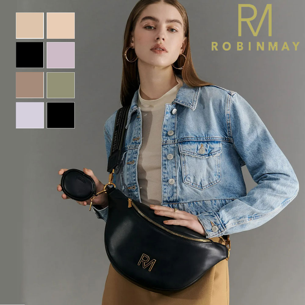 保証付 返品OK 正規品 ROBINMAY ロビンメイ I038 Mont Chest Bag L レディース RMロゴ ジャガードロゴ刺繍ショルダー ナナメ掛けショルダーバッグ サコッシュ ソルベカラー ビーガンレザー ヴィーガン 30代 40代 SDGs サステナブル コインケース付 台湾 本革｜ANGELINA - アンジェリーナ