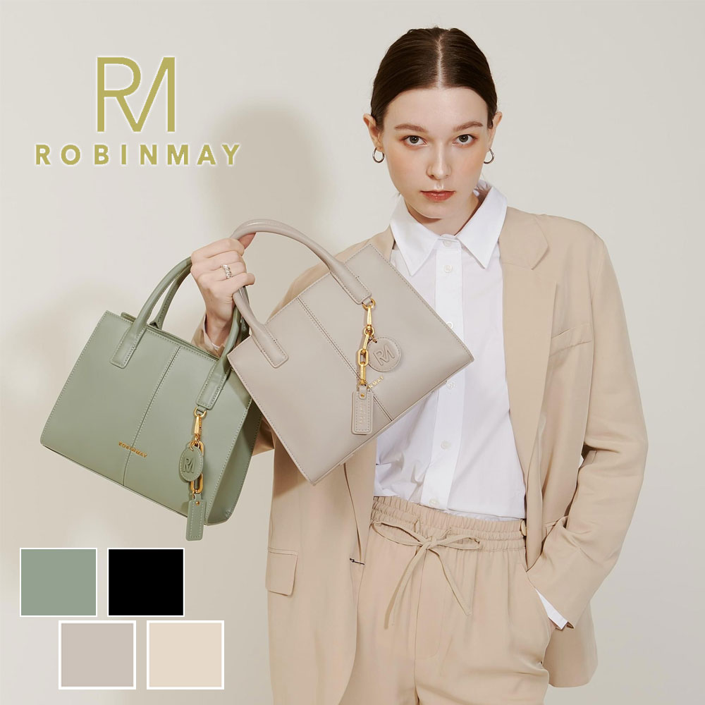 保証付 返品OK 正規品 ROBINMAY ロビンメイ WB044 レディース RMロゴ レトロ風 トートバック 2WAY 肩掛け ビーガンレザー ヴィーガン 人気 60代 50代30代 40代 20代 SDGs サステナブル 台湾発 鞄 Star of Champs Handbag 香・吊星辰手提包(M) ショルダー ボストン｜ANGELINA - アンジェリーナ