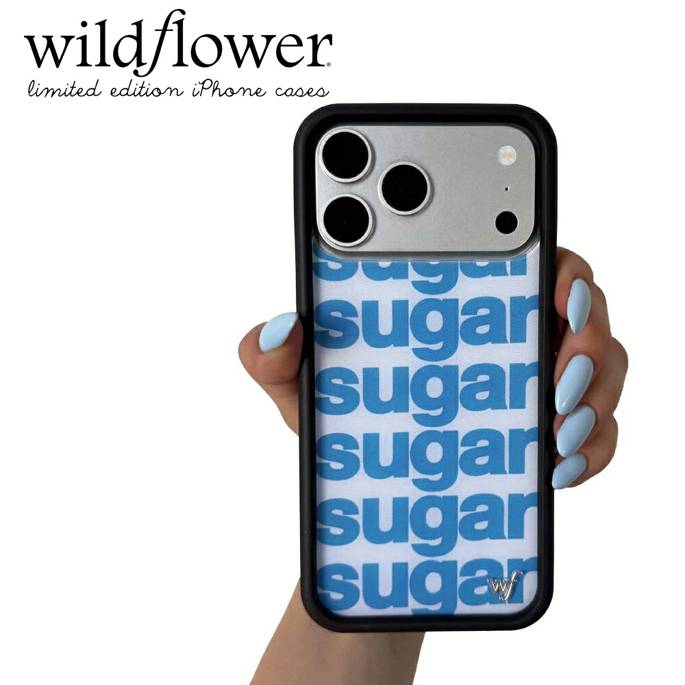 2026 数量限定 Wildflower ワイルドフラワー Wildflower Ashley Williams Sugar Packet ハンドメイド コラボ限定アイテム デボン・リー カールソン Y2K スマホケース iPhoneケース アイフォンケース ポップ アメリカ ロサンゼルス プレゼント Samsung Galaxy ブルーロゴ|ANGELINA - アンジェリーナ