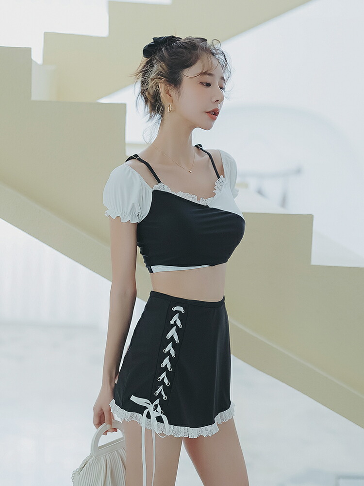 ALP 大海原水着 レディース セパレート ビキニ水着 スコート ボクサー 