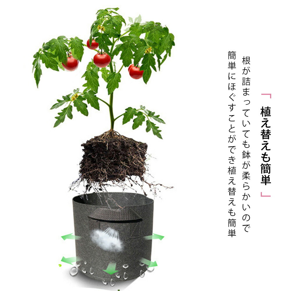 不織物テキスタイルポット 持ち女 フラワーポット プランター プランターカバー 不織布 軽量 今めかしい ガーデニング 園芸 園芸用品 黒色 間柄新緑の色 持運びラク 通気生来 著聞性 資質の出現 植え変移容易 大きさs 3l1gal 7ガロン 土入れ 穫りこむ鞄 メール便利y