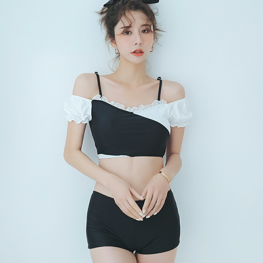 ALP 大海原水着 レディース セパレート ビキニ水着 スコート ボクサー 