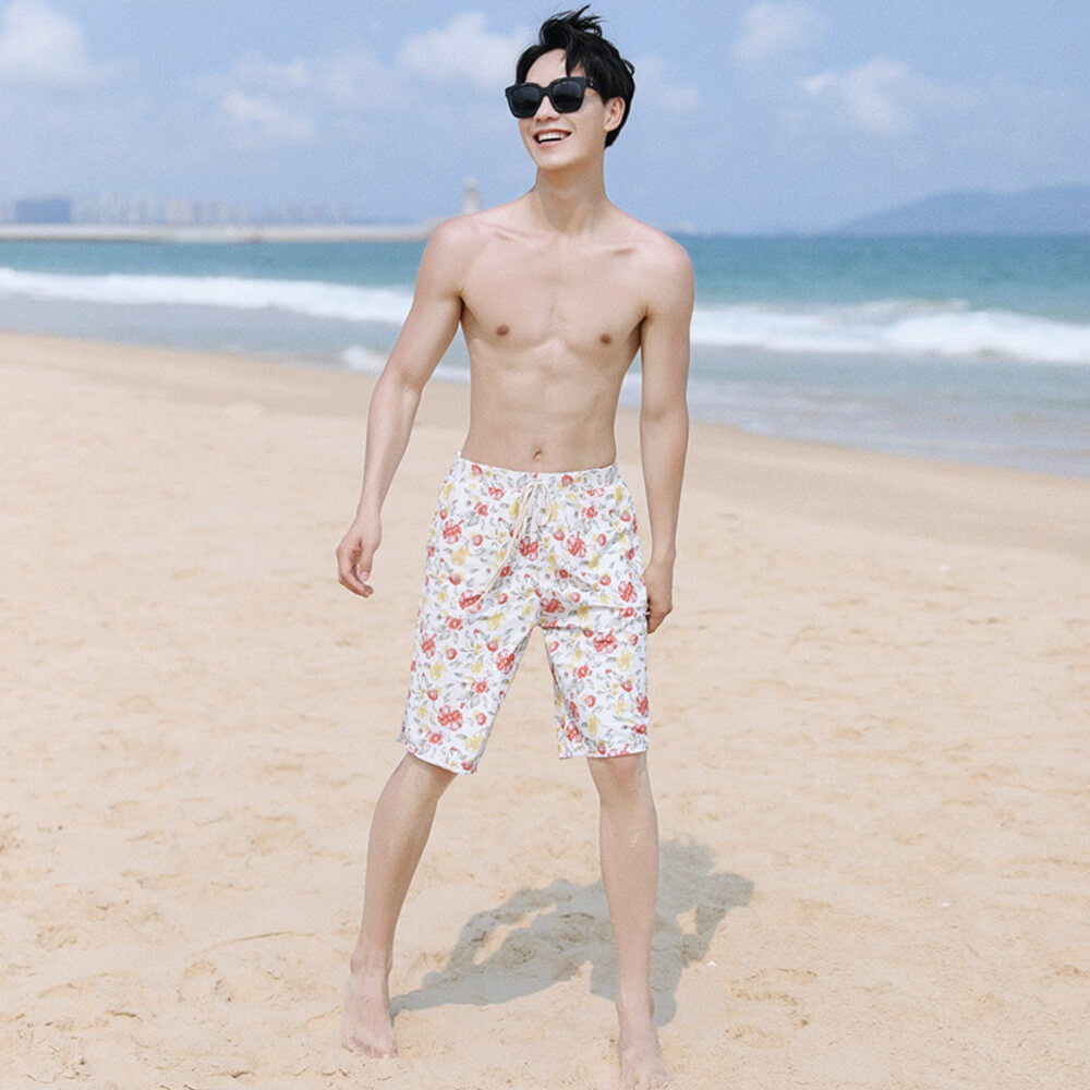 楽天市場 Alp 水着 メンズ 男性用 ビーチパンツ 大きいサイズ Men S L 3l 単品 サーフパンツ リゾート水着 海パン 海水パンツ 水陸両用 スイムウェア オレンジ系 短パン インナーパンツ内蔵 おしゃれ かっこいい 男性 花柄 ポケット有り 紐付き メール便y エンジェル