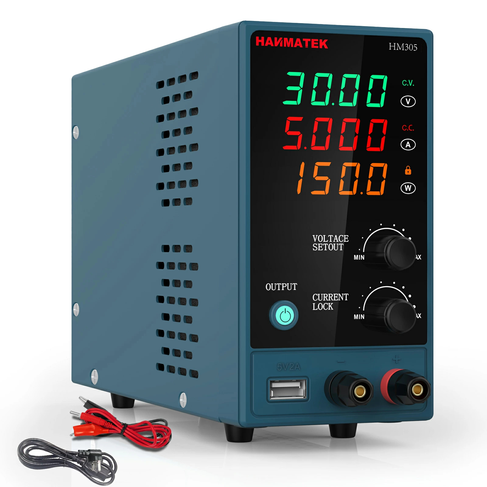 66%OFF!】 HANMATEK スイッチング電源 可変直流安定化電源 DC電源 0-30 V 0-5 A 電圧 電流安定電源 低騒音高精度  自動切替 学校の実験室と電気のメンテナンス用 HM305 arabxxnxx.com