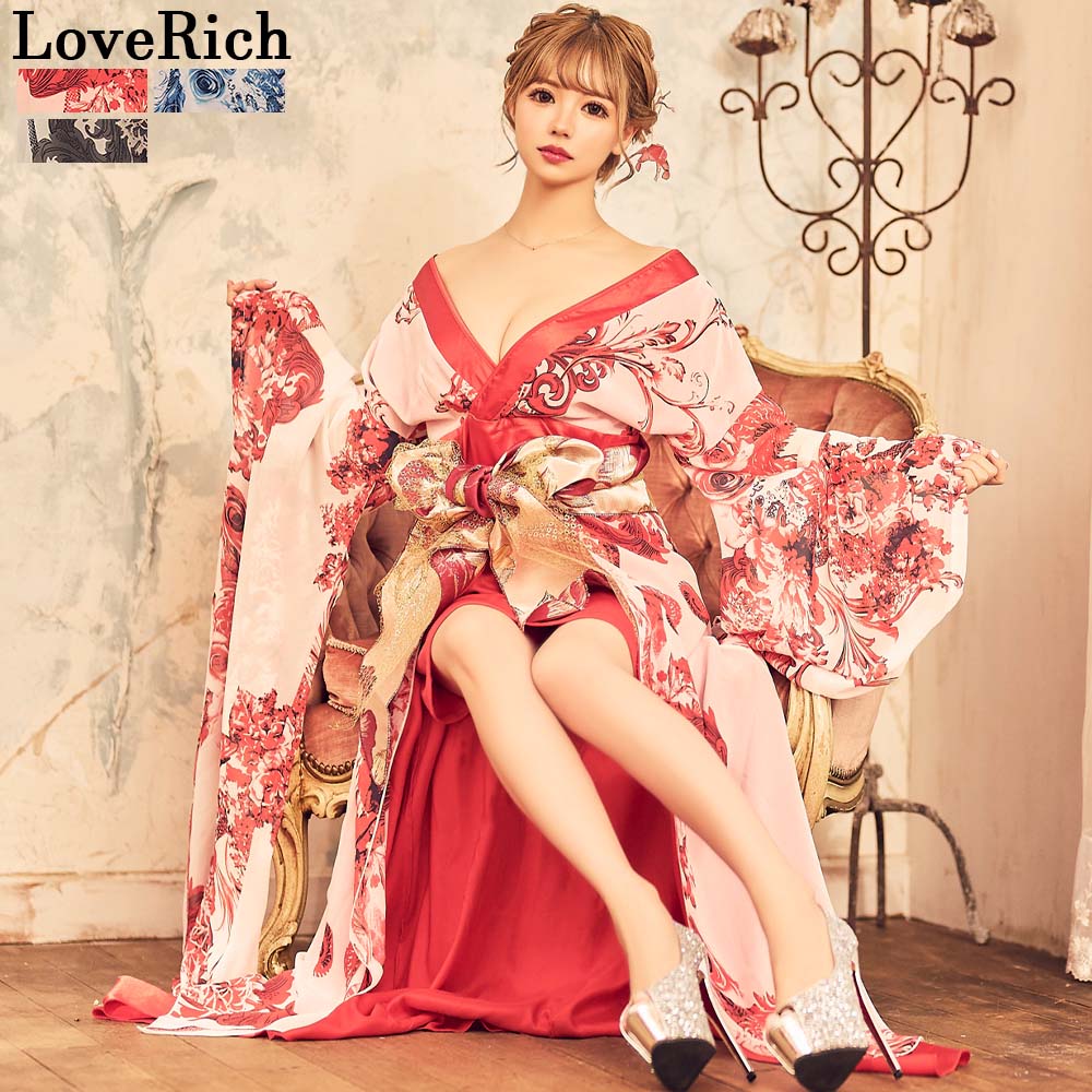 楽天市場】○令和NEW○ 花魁 和柄 ロングドレス ≪Dress Angelo≫【SML