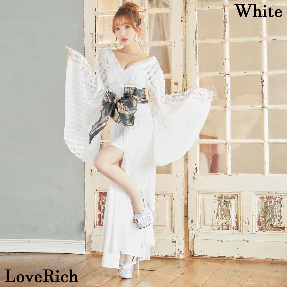 半額SALE☆ 令和NEW 高級 花魁 和柄 ロングドレス ≪Dress Angelo