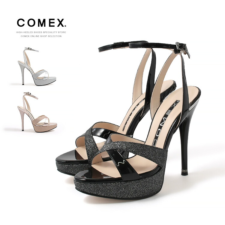 COMEX コメックス サンダル ハイヒール アンクルストラップ ヒール13cm 日本製｜Angel R 公式店