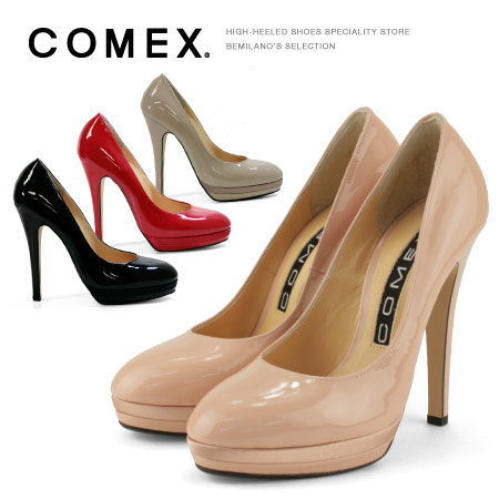 COMEX パンプス 踵13糎 ラウンドトゥ ピン踵  日本製