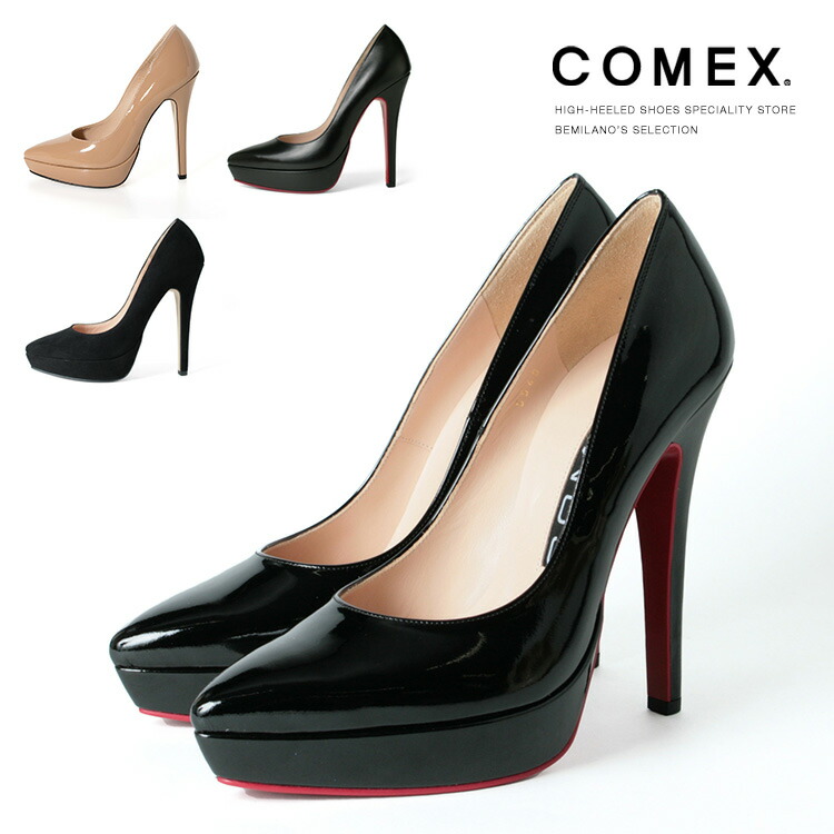 COMEX パンプス ポインテッドトゥ ピン踵 踵13糎 日本製