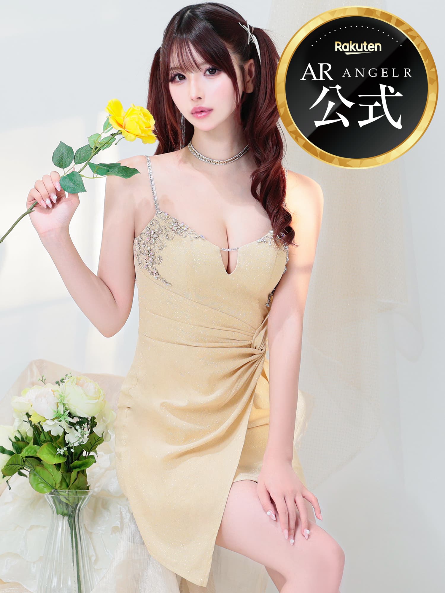 【堅苦しさバス発着場制限事項差し上げ物付】AngelR [天使アール] ビジュー / / キラキラ / ミニお召しもの / ビジュー / 待ち合い室 / 寄りあい / キャバクラ / キャバ嬢 / キャバドレス / 刺しゅう / / AR25808