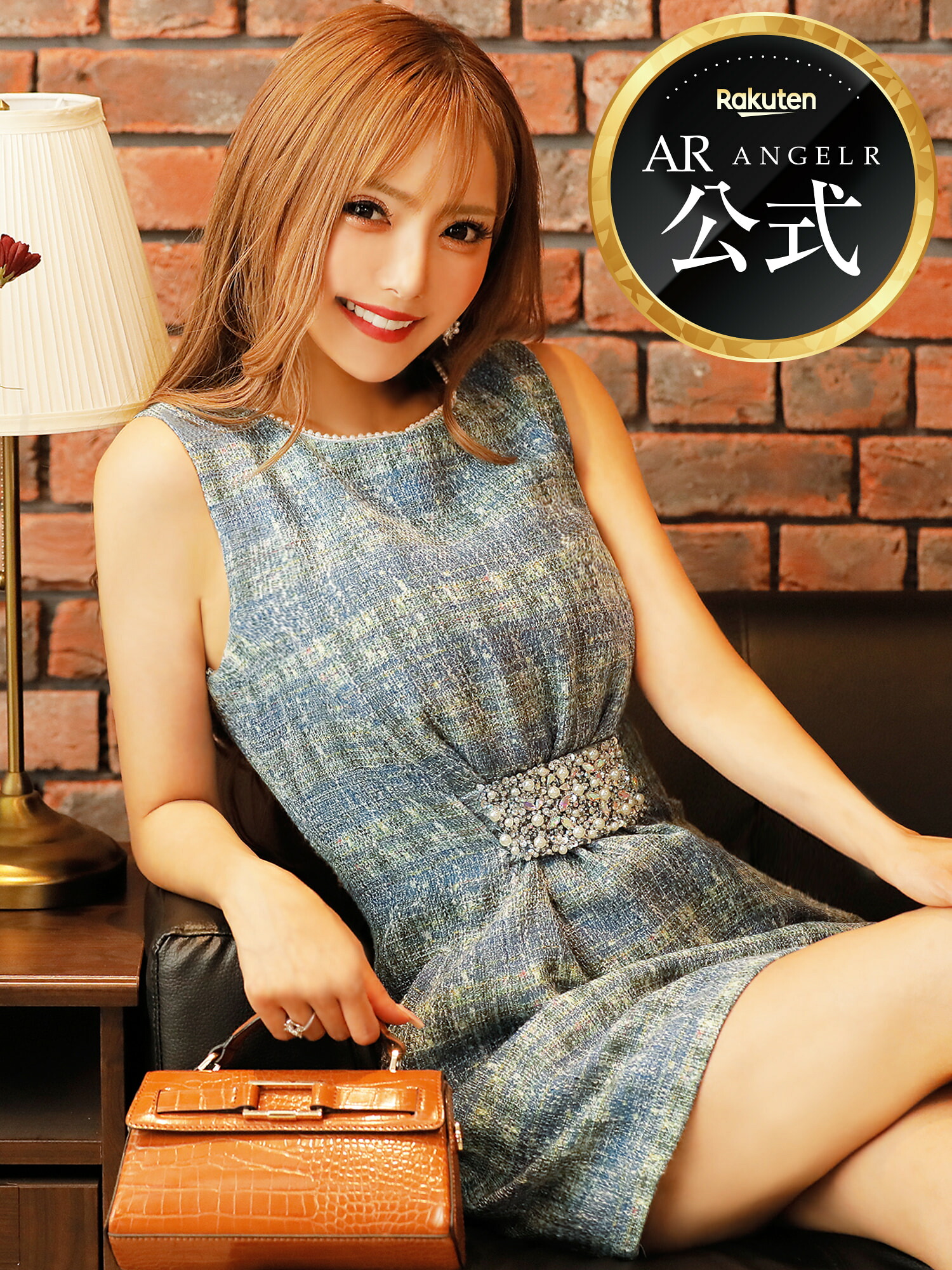 【公式ストア限定プレゼント付】Angel R エンジェルアール ［ウエストタックパールビジューチェックツイードフレアミニドレス］ ノースリーブ ビジュー ラウンジ パーティー 韓国ドレス キャバドレス AR23852｜Angel R 公式店 20,717円