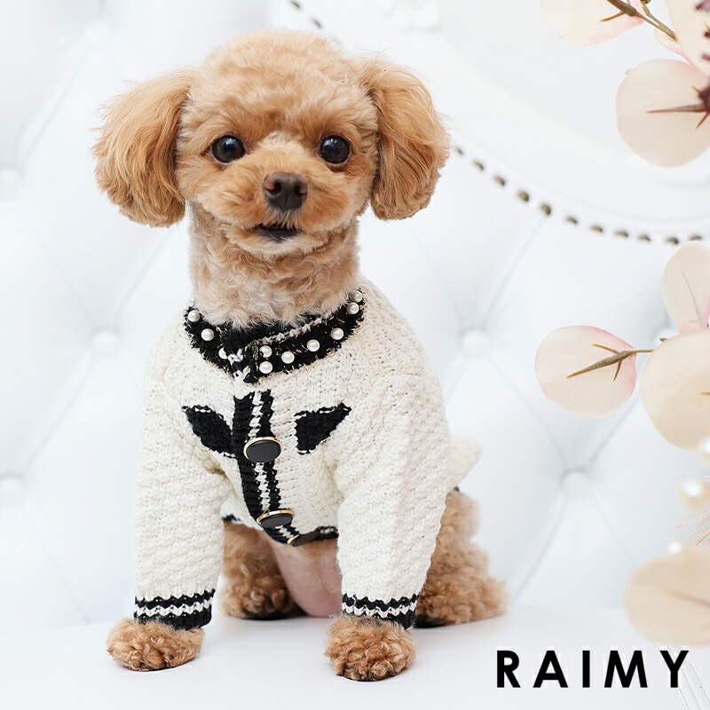 【楽天市場】RAIMY レイミー[ネックパールブローチアレンジツイードドッグウェア]犬 ペット 洋服 服 犬服 犬の服 犬用 ペットウェア