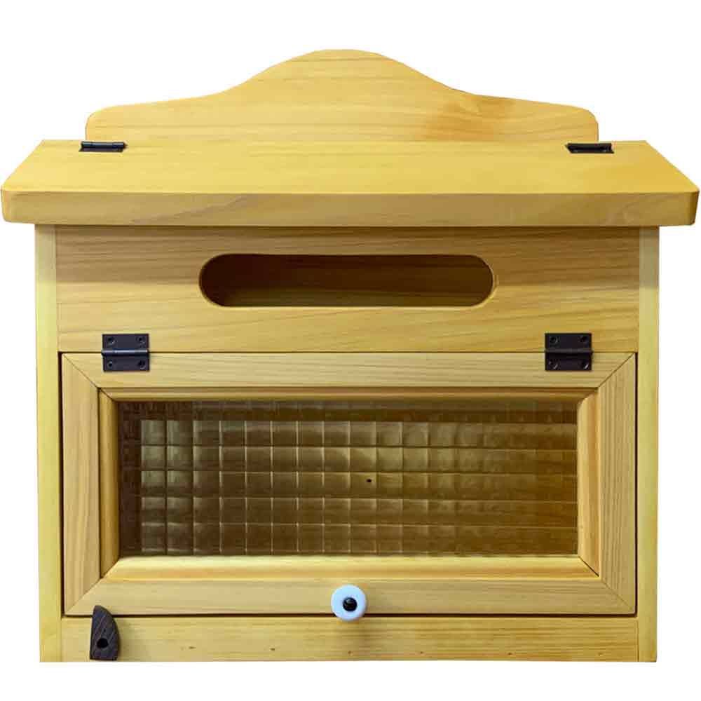 楽天市場】家型ポスト チェッカーガラス ナチュラル w50d45h145cm 自立