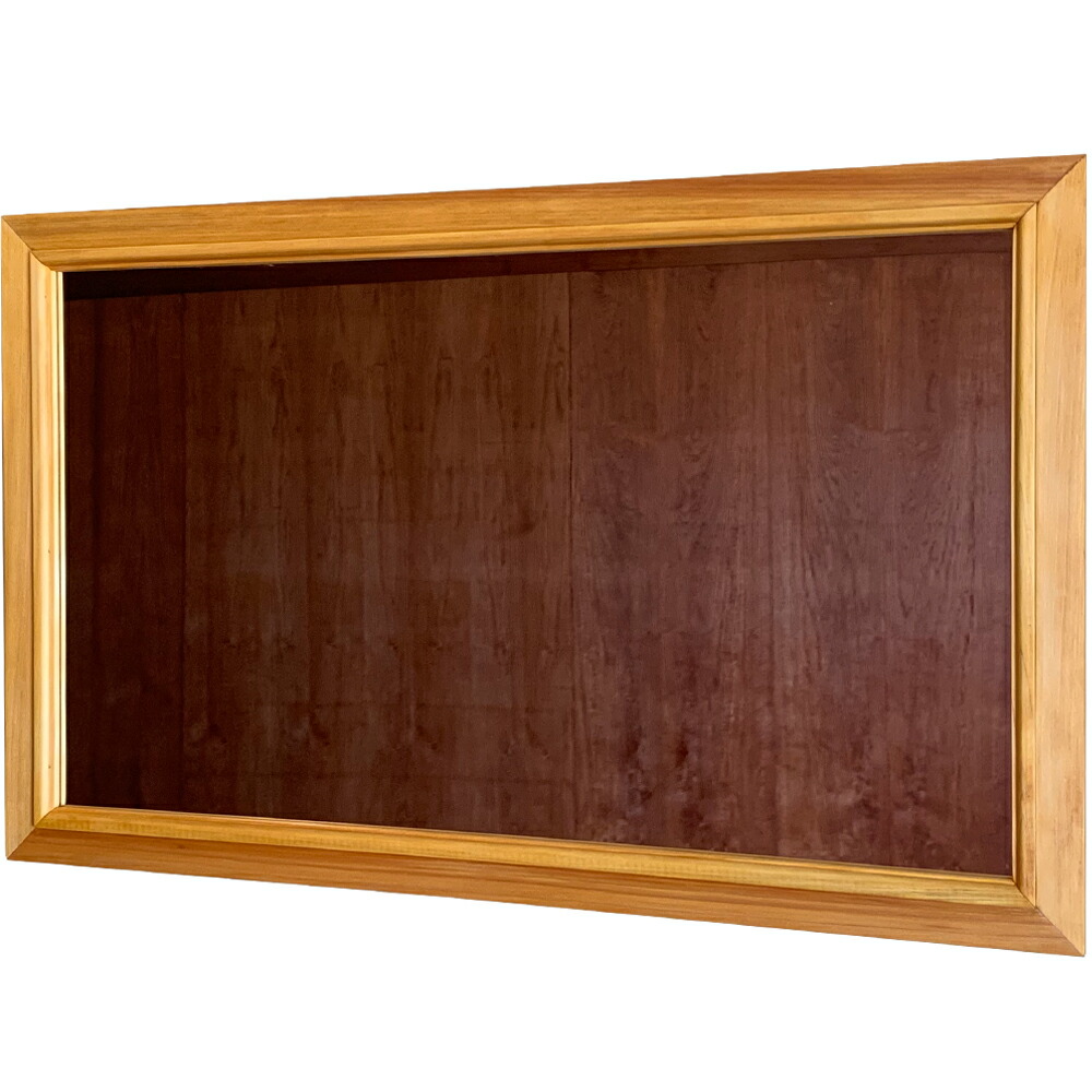 ミラー 横型 吊り下げ金具付き ナチュラル 80×2×50cm 大型 木製 ひのき ハンドメイド オーダーメイド 13,068円
