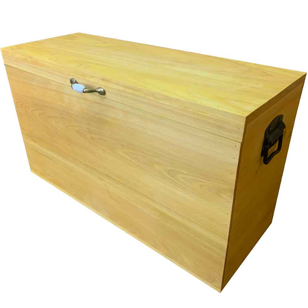 カントリーボックス ふた付き収納箱 80×30×45cm ナチュラル 灯油缶収納 木製 ひのき ハンドメイド オーダーメイド