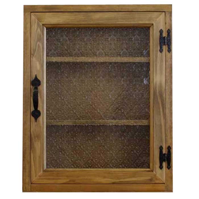 ハンドメイド　木製キャビネット　ガラス扉 MUJI 無印良品 木製キャビネット ガラス扉 オーク材 幅88×奥行