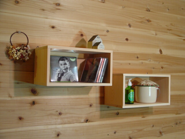 Plain Unpainted Wood Wall Mount Display Box 2 Pieces Combined W 33 X D17xH17cm In CD Rack Nordic Plain Unpainted Wood Wall Mount Display Box 2 Pieces Combined W 33 X D17xH17cm In CD Rack Nordic