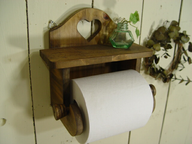 Angels Dust Rakuten Global Market Wooden Toilet Paper Holder Wooden Toilet Paper Holder Shelf Of The Antique Brown Heart Is With It