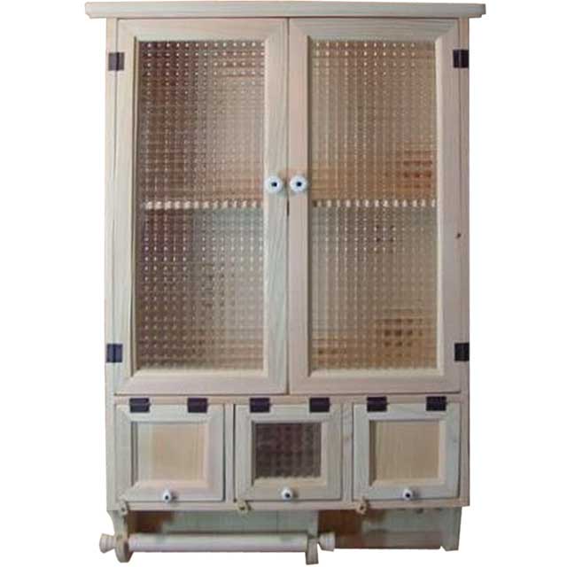 キャビネット 壁掛け w51d21h80cm 無塗装白木 チェッカーガラスの木製　ペーパーホルダーつき 木製 ひのき ハンドメイド オーダーメイド｜エンジェルズ　ダスト