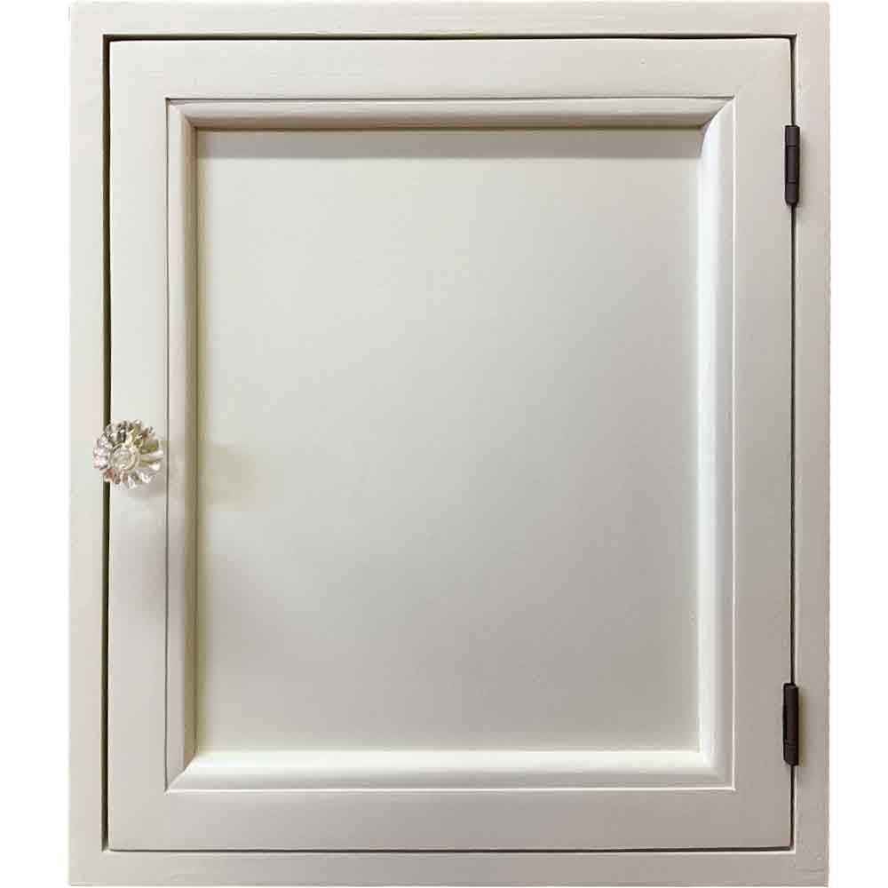 ニッチ用扉 アンティークホワイト 26×7×30cm パンプキンノブ 室内窓 採光窓 木製 ひのき 木製扉 木製 ひのき ハンドメイド オーダーメイド