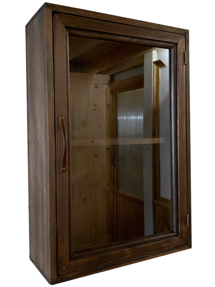 楽天市場】壁掛けコレクションケース 透明ガラス扉 三段棚 40×10