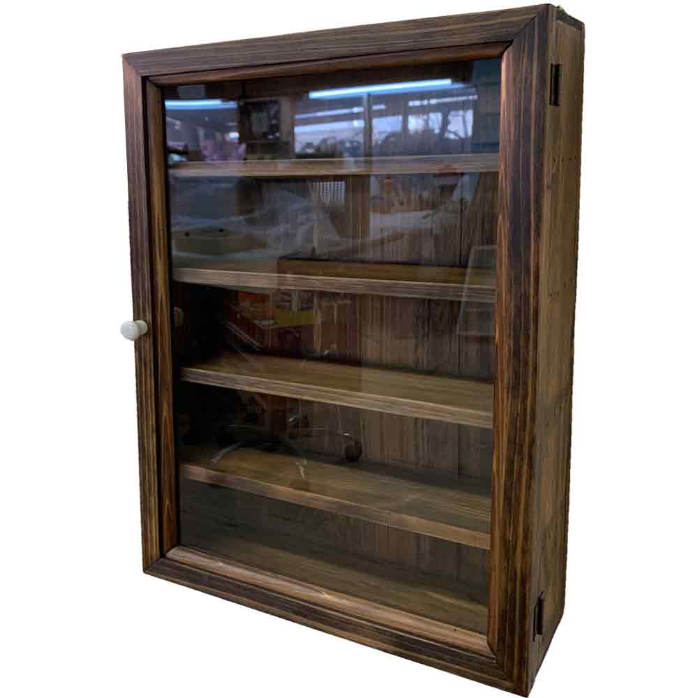 楽天市場】コレクションケース 透明ガラス扉 ライトオーク