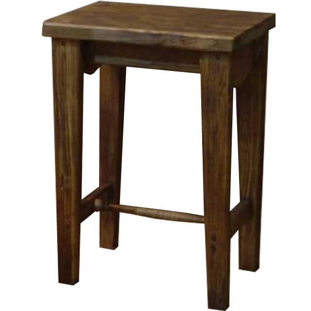 楽天市場】スツール 角型 無塗装白木 w36d25h60cm STOOL 木製