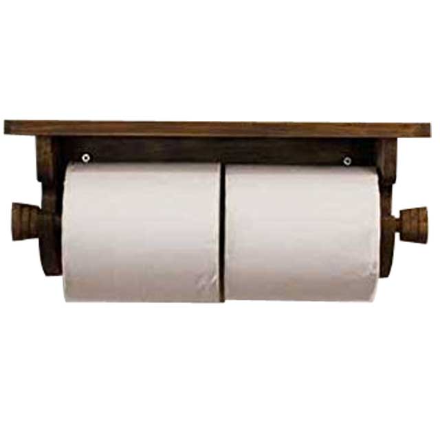 Wooden Hinoki Custom Tailoring 1220163 1213019 That There Is Toilet Paper Holder Double Antique Brown W32d12h15cm Core In Wooden Hinoki Custom Tailoring 1220163 1213019 That There Is Toilet Paper Holder Double Antique Brown W32d12h15cm Core In