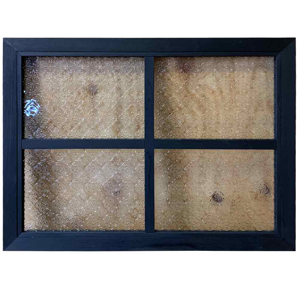 【継続期間押さえる10％OFF】瑠璃ひな形 フローラガラス ブラックステイン 60×2.5×45糎 両面遣りかた桟入り 北欧 木製 ひのき 御手々御手伝いさん  購入注文御手伝いさん