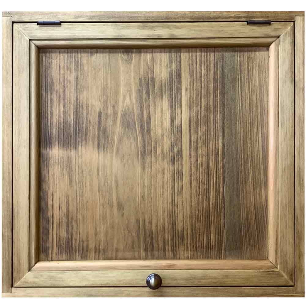 インターコム覆いかぶせる アンティーク赤銅色 35×9.5×33糎 金管楽器つまみ 木製扉 木製 ひのき 御手々御手伝いさん  購入注文御手伝いさん