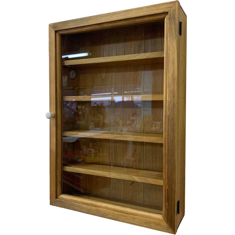 楽天市場】【期間限定10％OFF】コレクションケース 木製 ひのき 透明